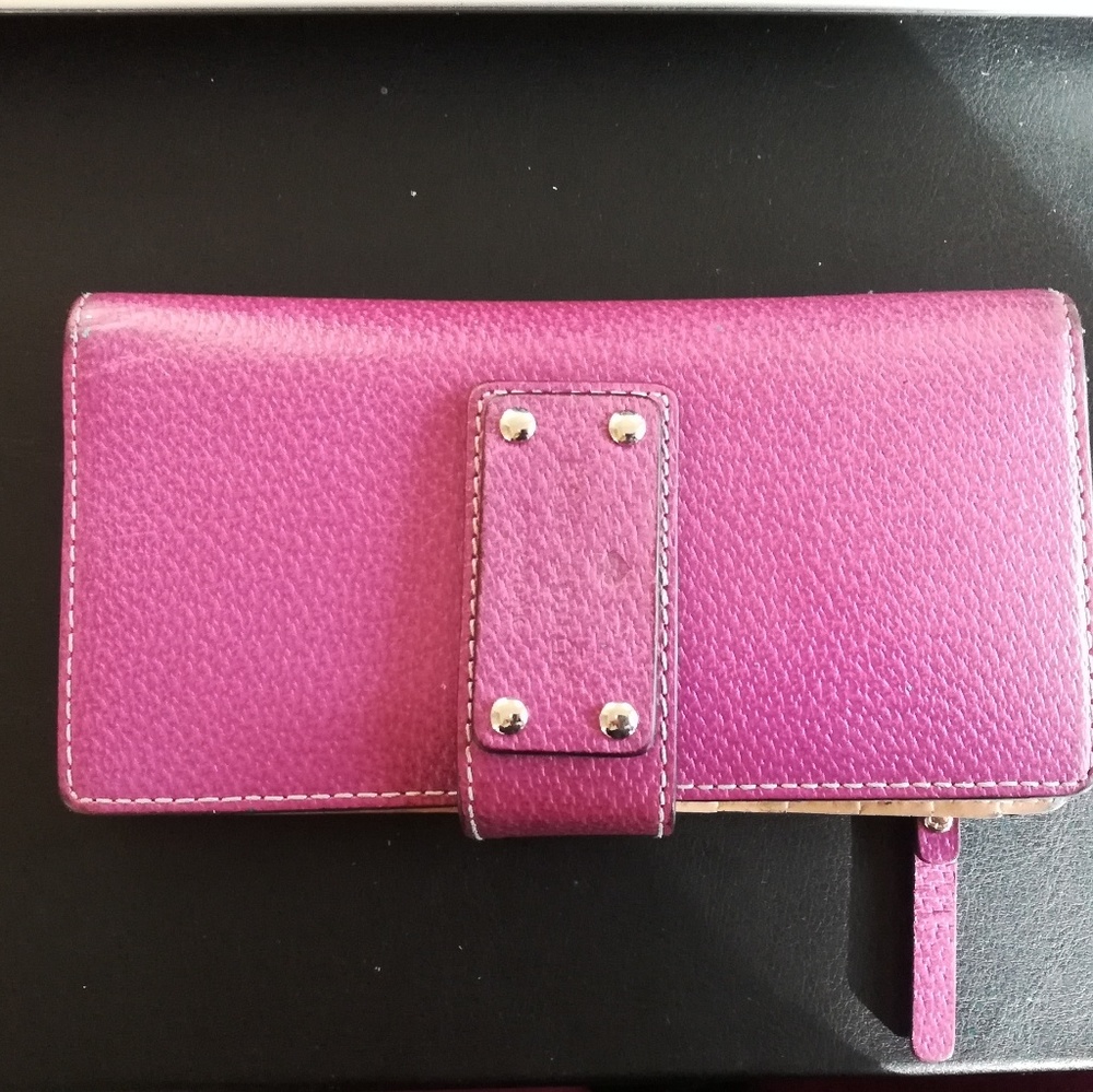 Kate Spade Purple Genuine Leather Wallet